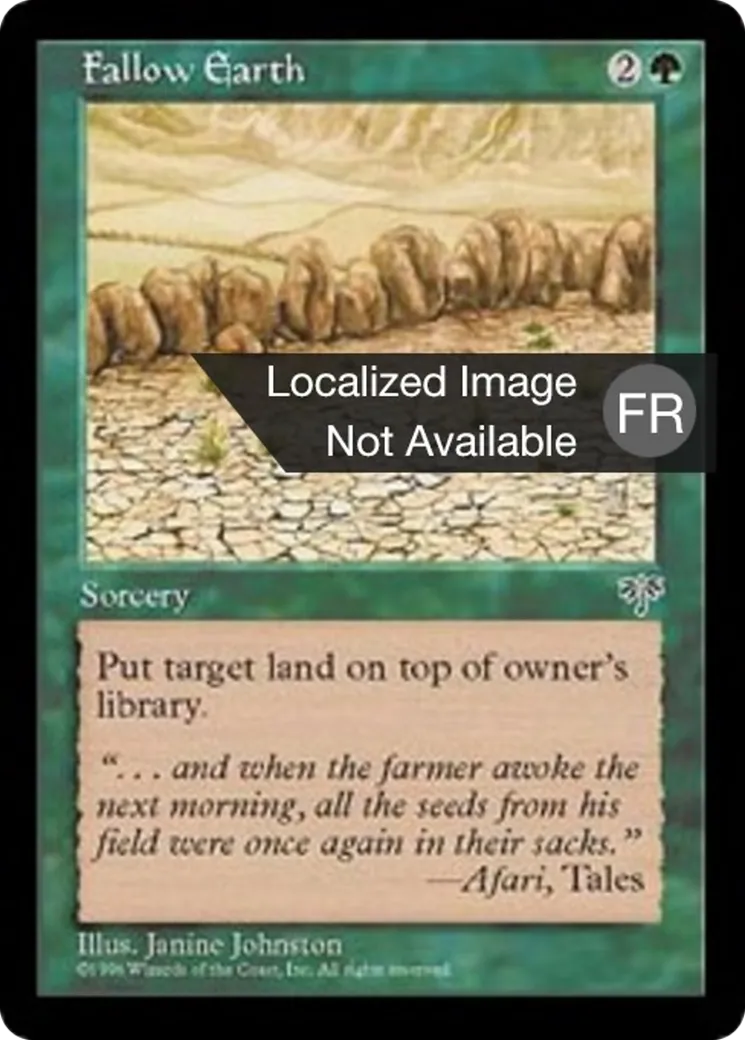 Terres en jachère — Mirage — Magic: The Gathering