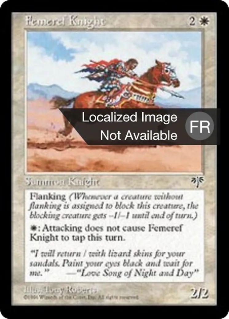 Chevalier fémeiref — Mirage — Magic: The Gathering