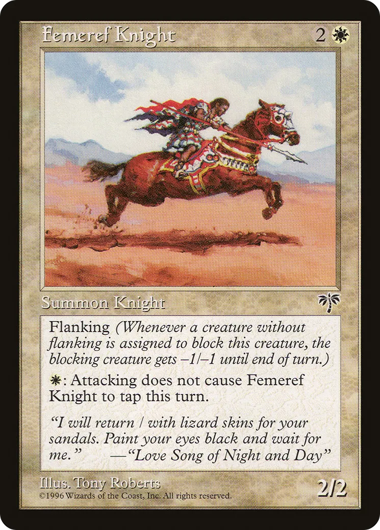 Femeref Knight — Mirage — Magic: The Gathering