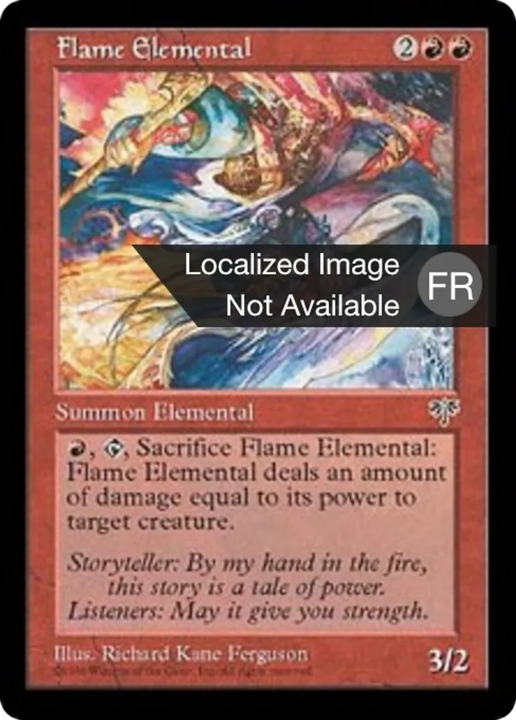 Elémental de flammes — Mirage — Magic: The Gathering