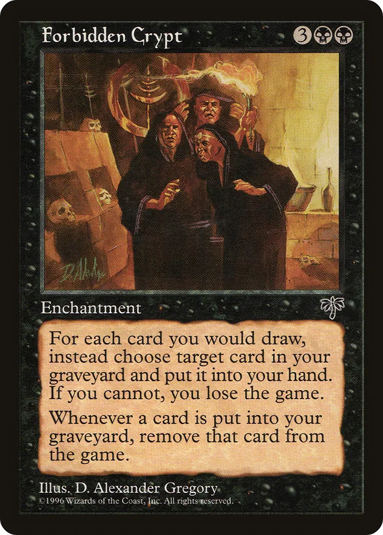 Forbidden Crypt from Mirage - Magic: The Gathering