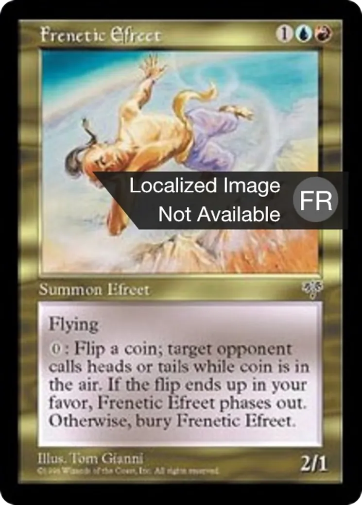 Efrit frénétique — Mirage — Magic: The Gathering