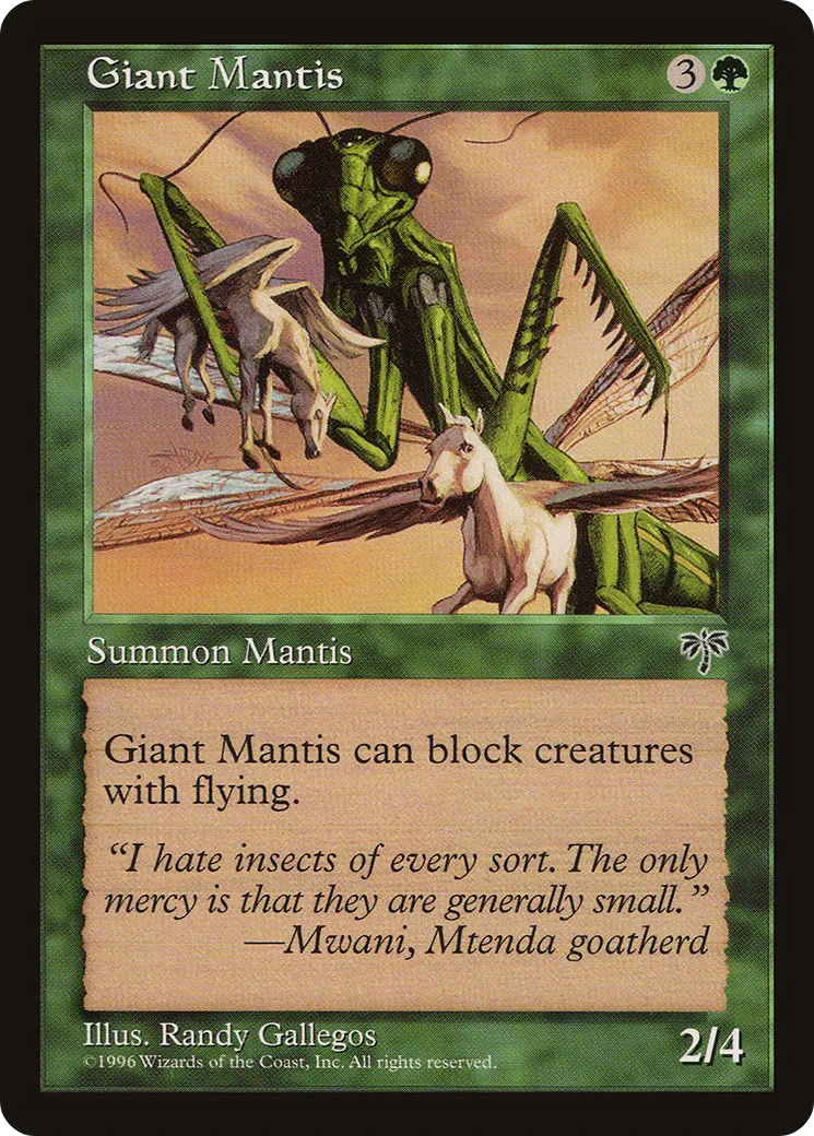 Giant Mantis — Mirage — Magic: The Gathering