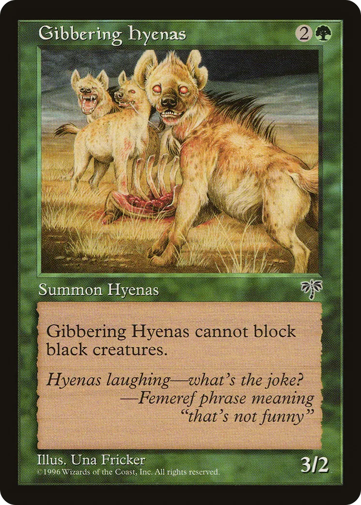 Hyènes ricanantes — Mirage — Magic: The Gathering