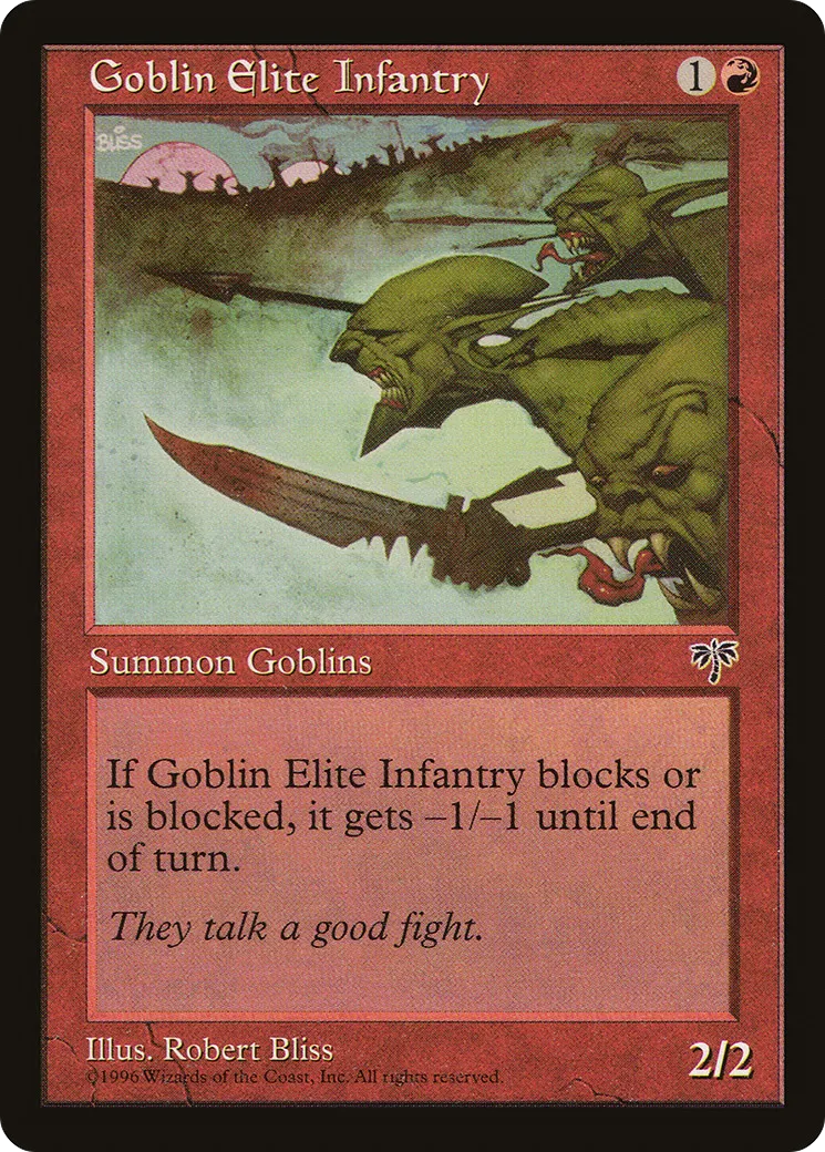 Goblin Elite Infantry — Mirage — Magic: The Gathering