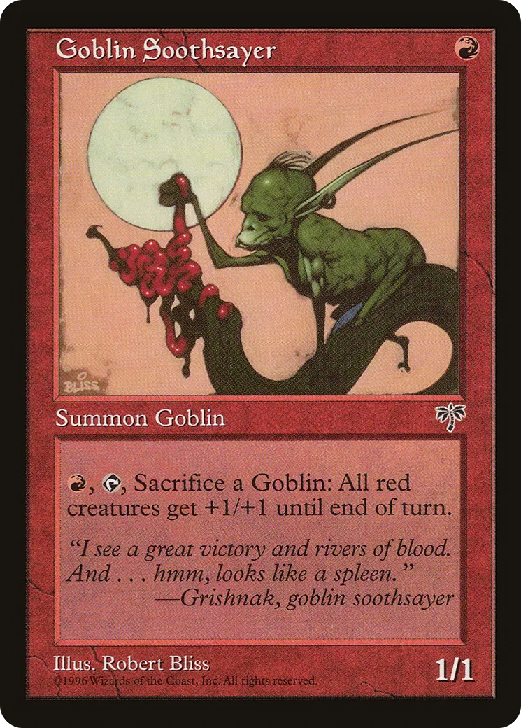 Goblin Soothsayer — Mirage — Magic: The Gathering