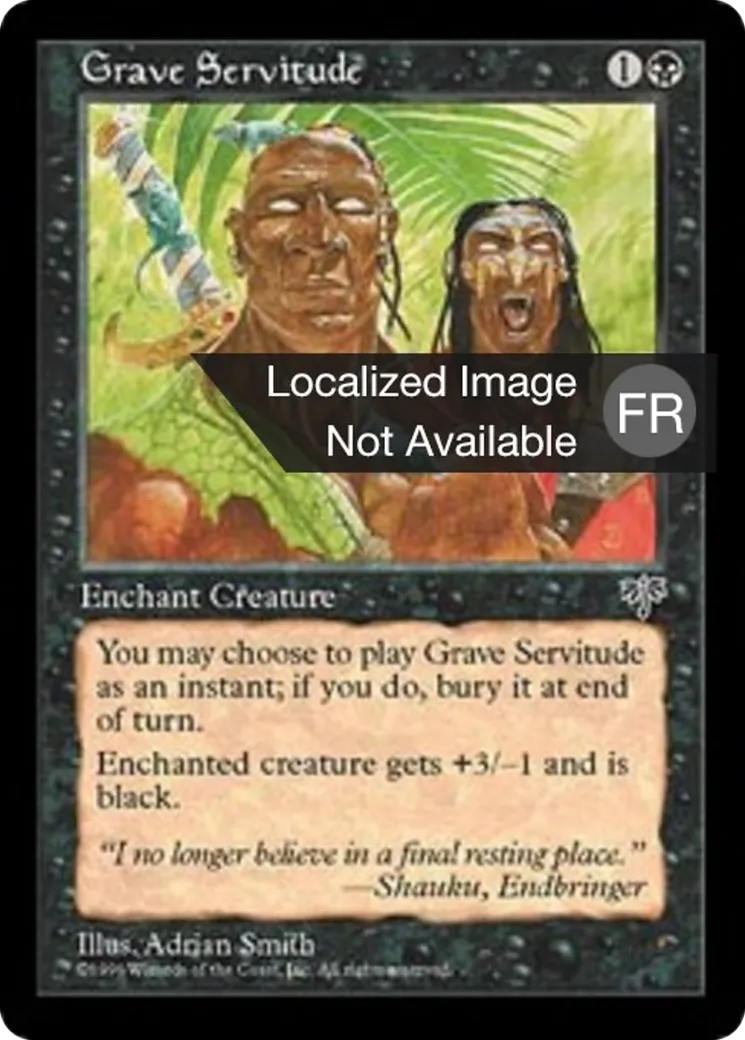 Servitude sépulcrale — Mirage — Magic: The Gathering