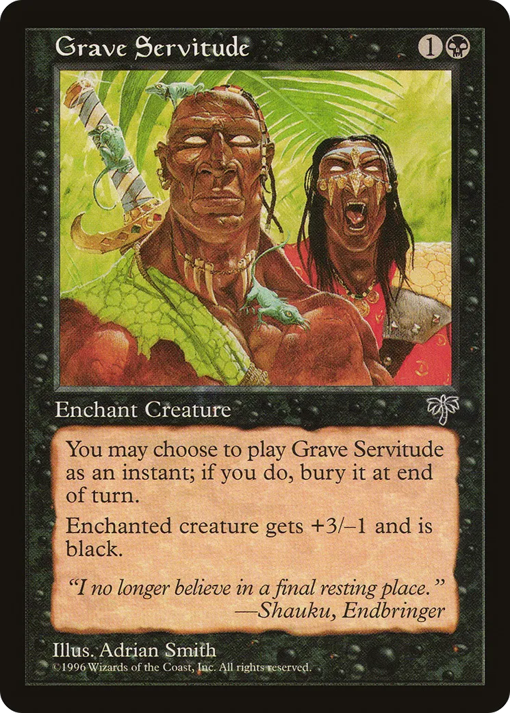 Grave Servitude — Mirage — Magic: The Gathering