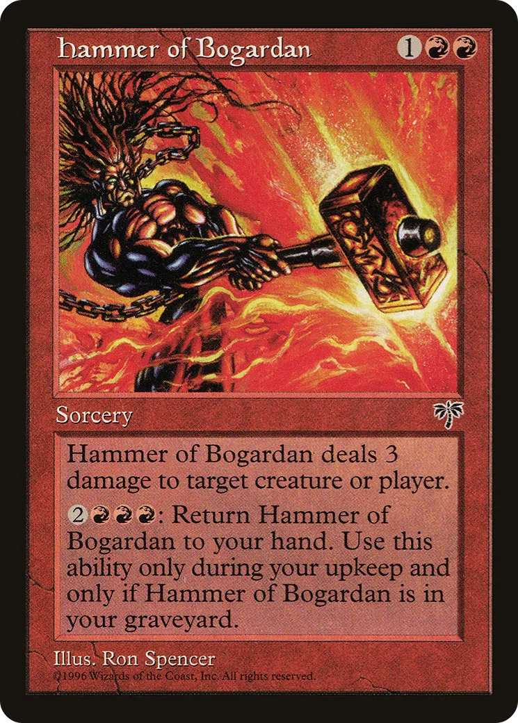 Hammer of Bogardan — Mirage — Magic: The Gathering