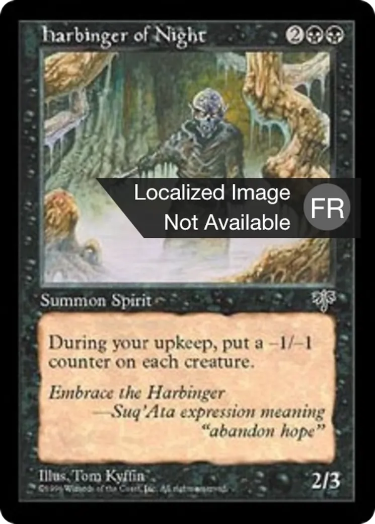 Annonciateur de la nuit — Mirage — Magic: The Gathering