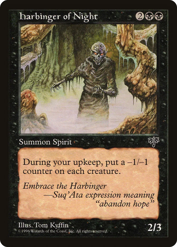 Harbinger of Night — Mirage — Magic: The Gathering