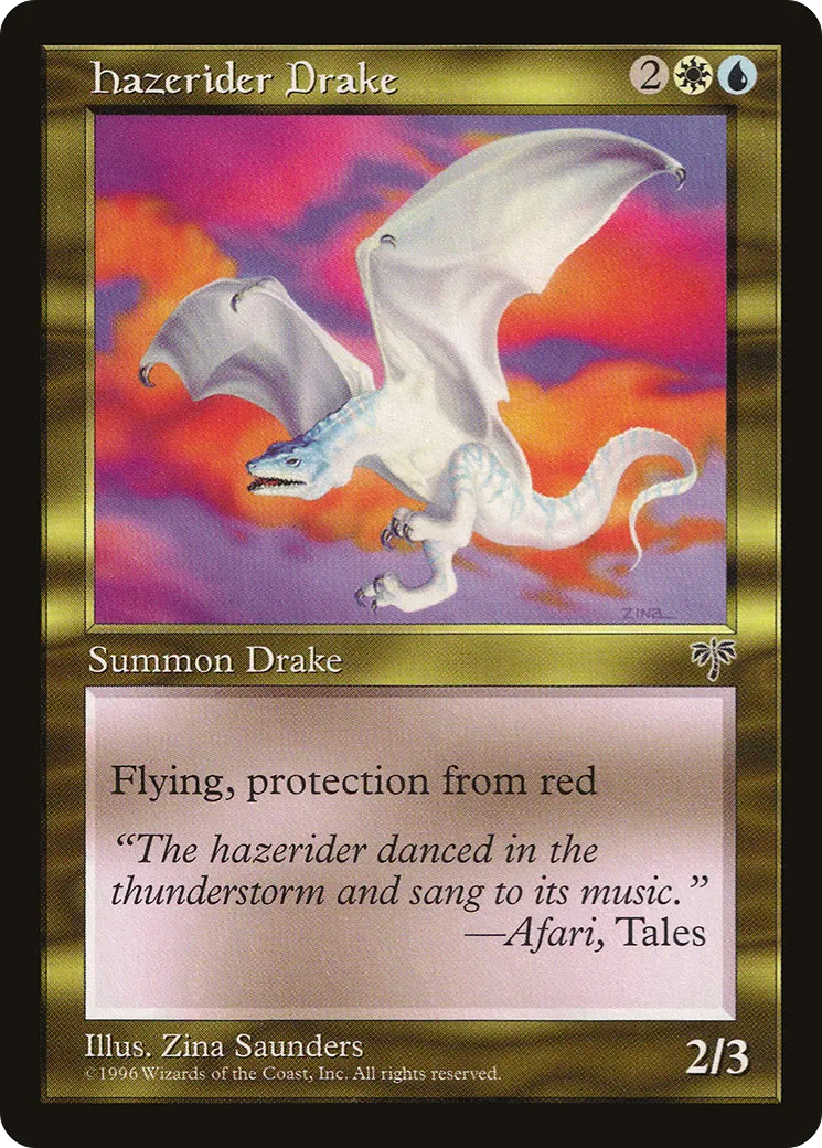 Hazerider Drake — Mirage — Magic: The Gathering
