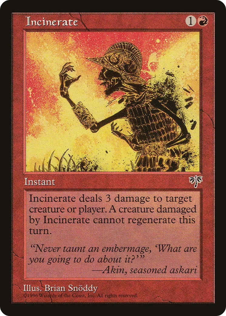 Incinerate — Mirage — Magic: The Gathering