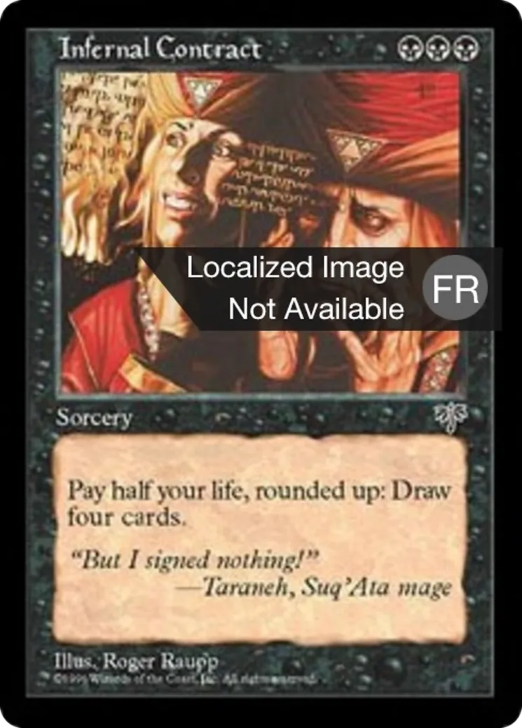Pacte avec les enfers — Mirage — Magic: The Gathering
