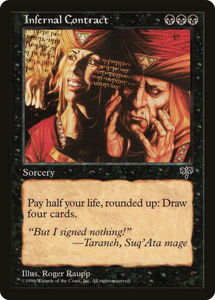 Infernal Contract — Mirage — Magic: The Gathering