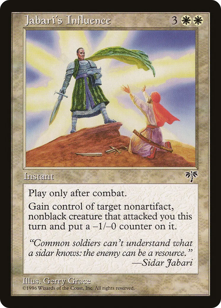 Jabari's Influence — Mirage — Magic: The Gathering
