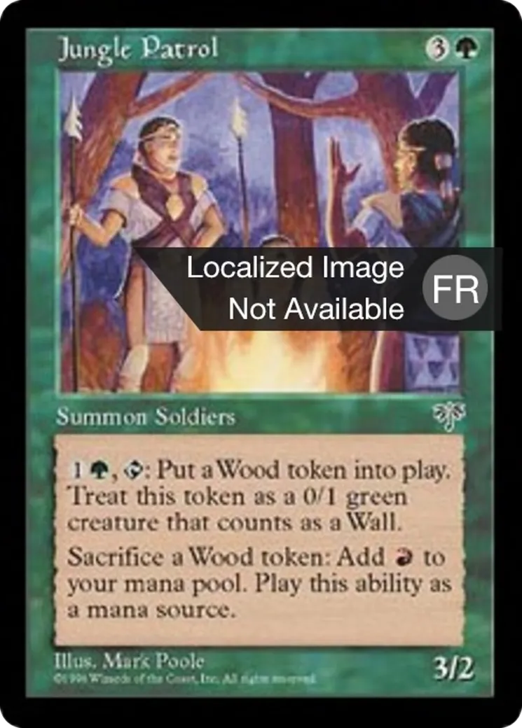 Patrouille dans la jungle — Mirage — Magic: The Gathering