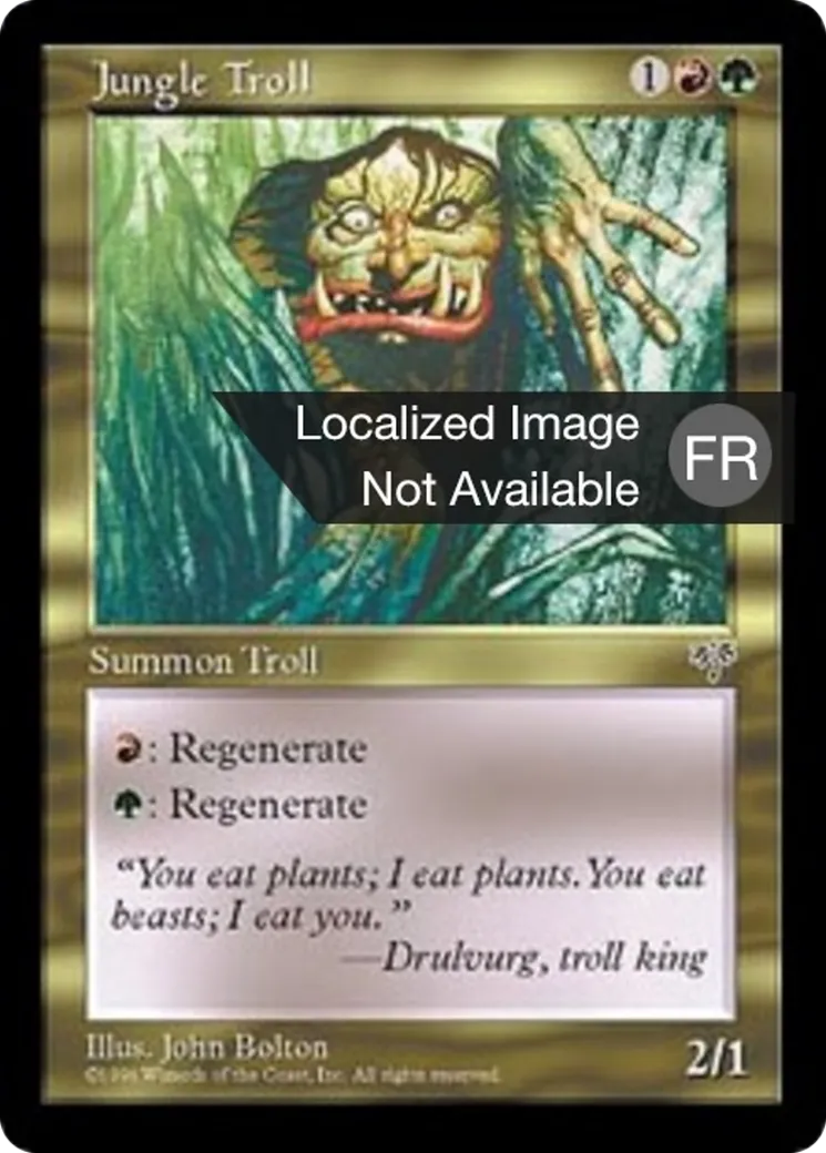 Troll des jungles — Mirage — Magic: The Gathering