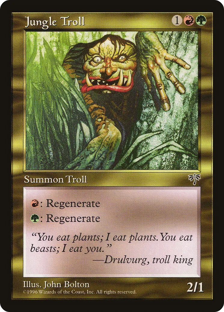 Jungle Troll — Mirage — Magic: The Gathering