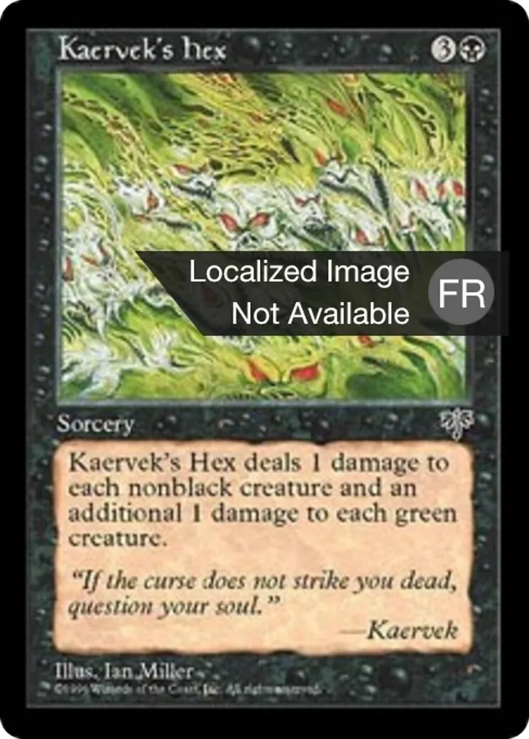 Maléfice selon Kaervek — Mirage — Magic: The Gathering
