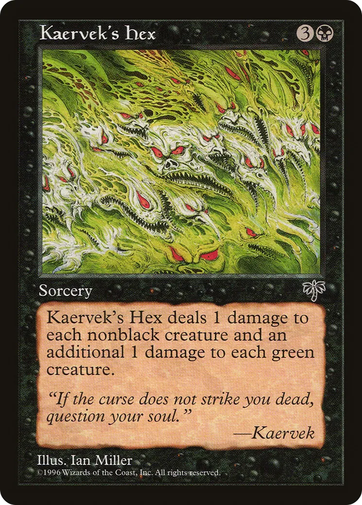 Kaervek's Hex — Mirage — Magic: The Gathering