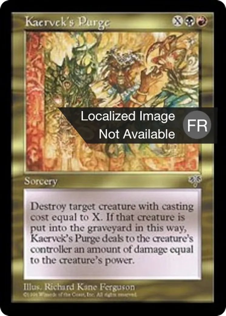 Epuration selon Kaervek — Mirage — Magic: The Gathering