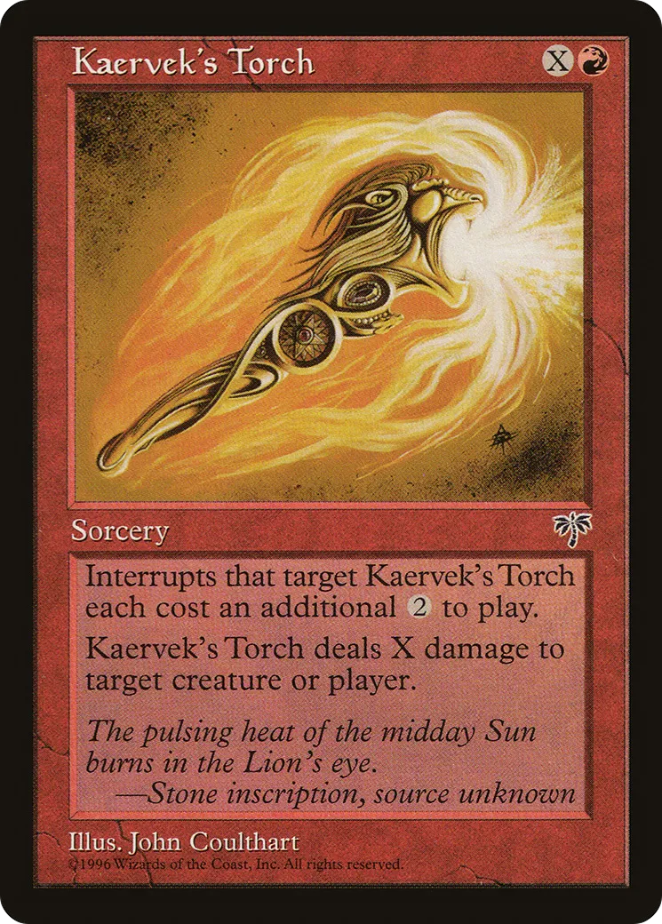 Kaervek's Torch — Mirage — Magic: The Gathering