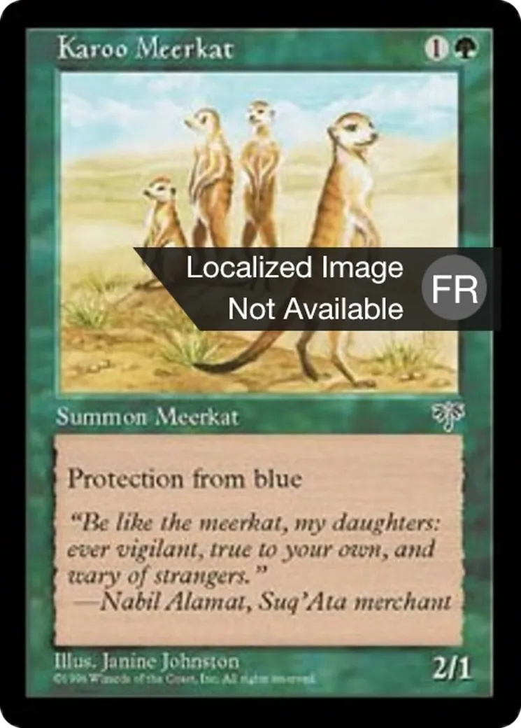 Suricate du karroo — Mirage — Magic: The Gathering