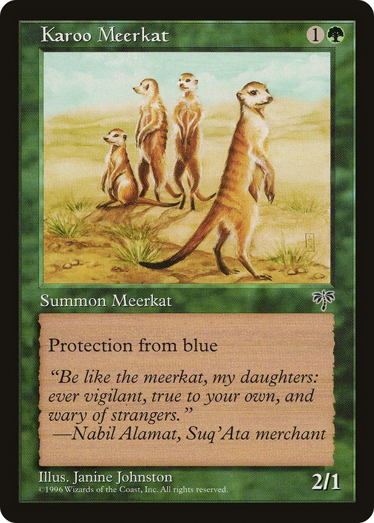 Suricate du karroo — Mirage — Magic: The Gathering