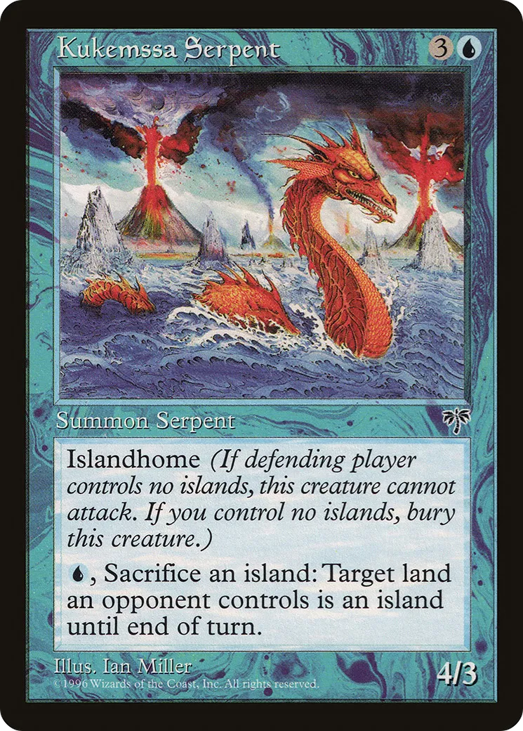 Kukemssa Serpent — Mirage — Magic: The Gathering