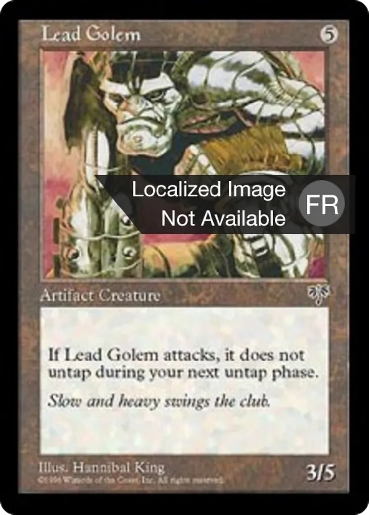 Golem de plomb — Mirage — Magic: The Gathering