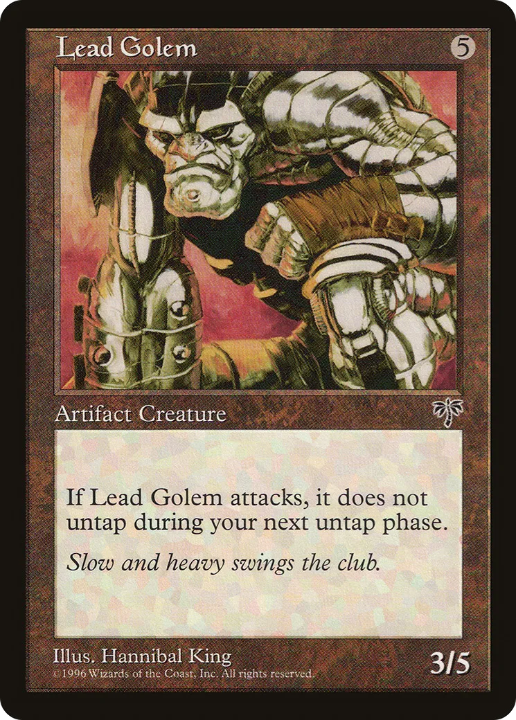 Lead Golem — Mirage — Magic: The Gathering