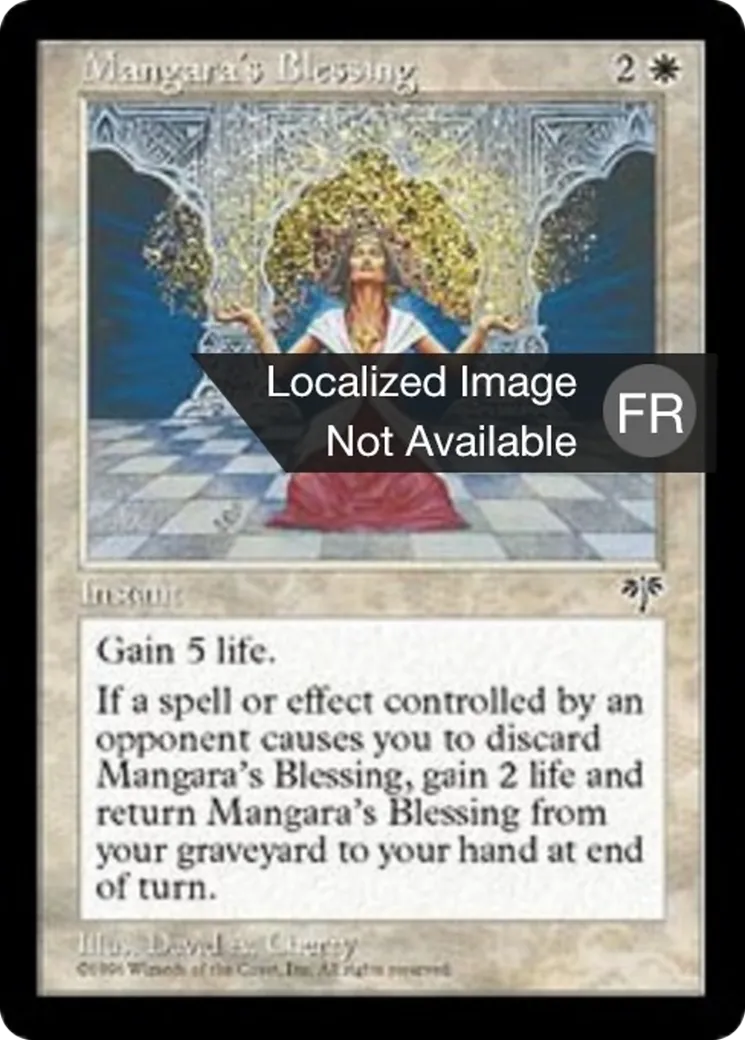 Bénédiction selon Mangara — Mirage — Magic: The Gathering
