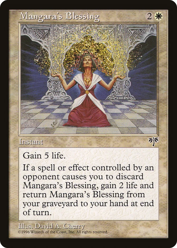 Mangara's Blessing — Mirage — Magic: The Gathering