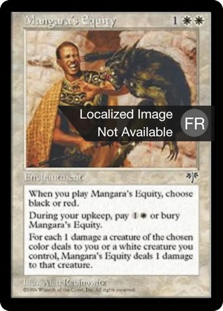 Equité selon Mangara — Mirage — Magic: The Gathering