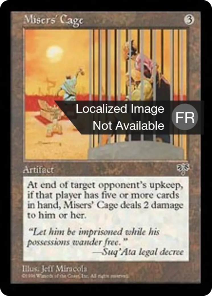 Cage des avares — Mirage — Magic: The Gathering
