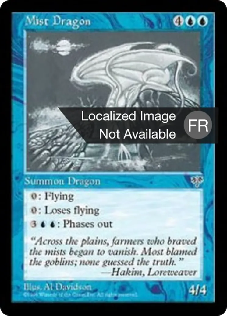Dragon des brumes — Mirage — Magic: The Gathering
