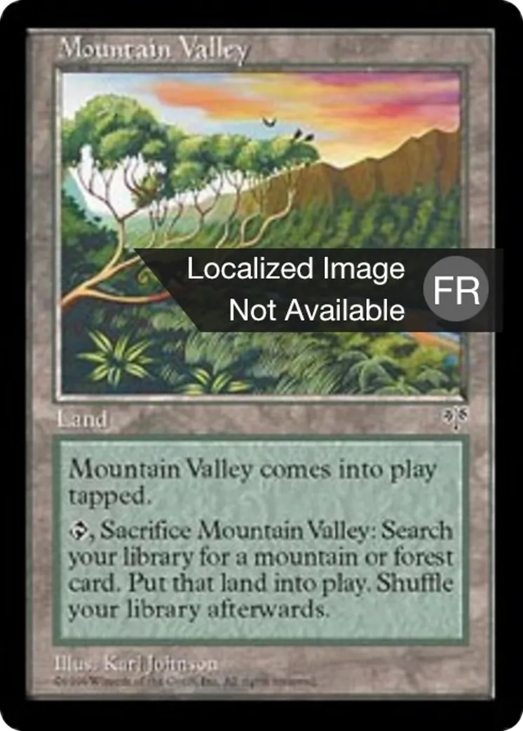 Vallée forestière — Mirage — Magic: The Gathering