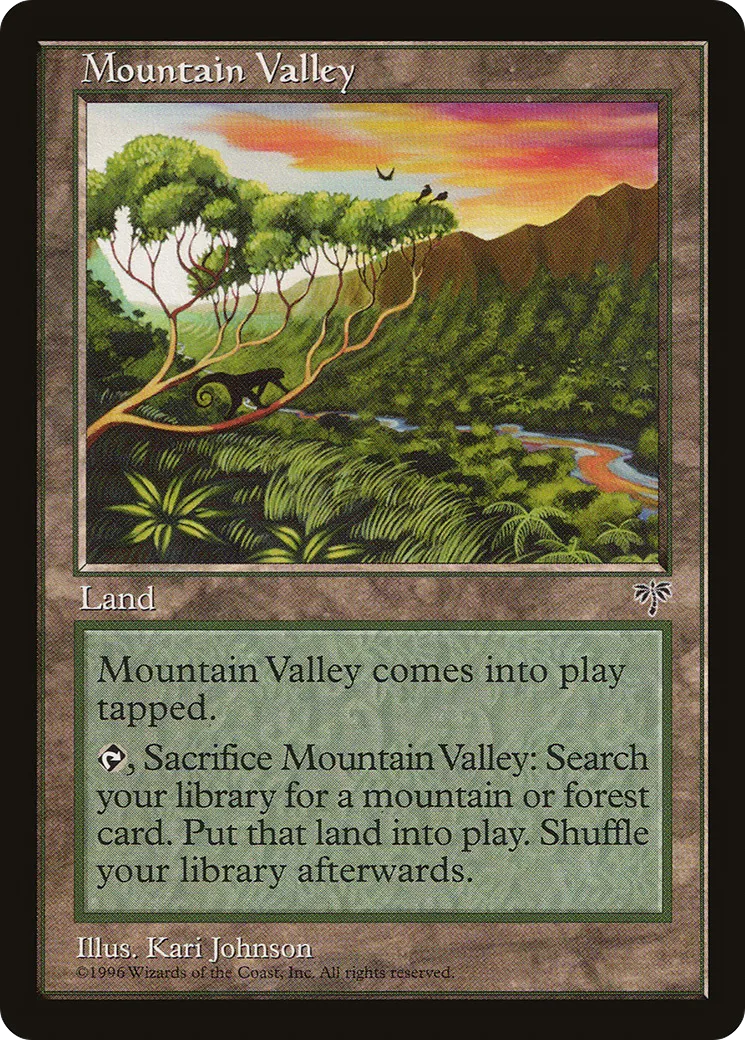 Mountain Valley — Mirage — Magic: The Gathering