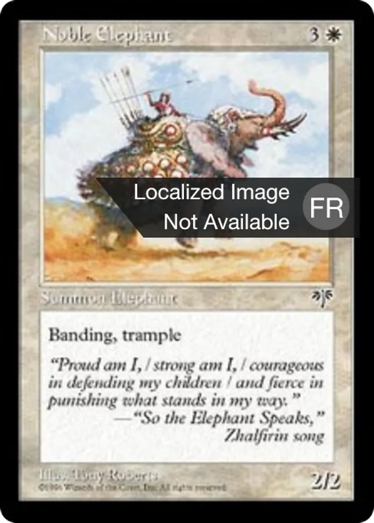 Eléphant noble — Mirage — Magic: The Gathering