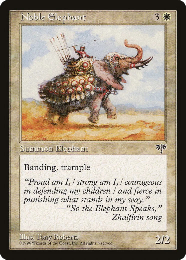 Eléphant noble — Mirage — Magic: The Gathering