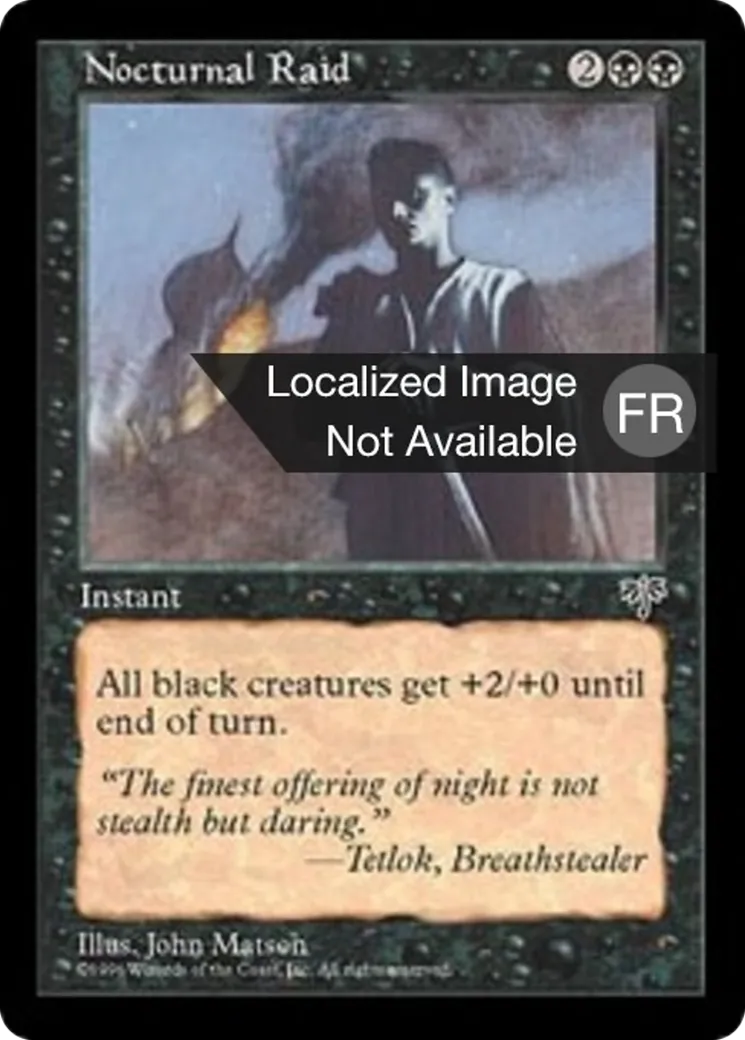 Raid nocturne — Mirage — Magic: The Gathering