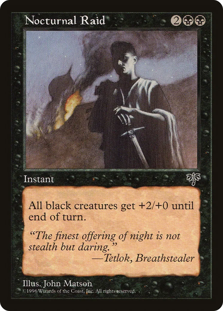 Raid nocturne — Mirage — Magic: The Gathering