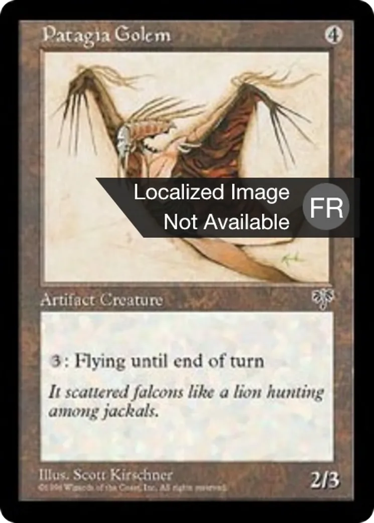 Golem à patagia — Mirage — Magic: The Gathering