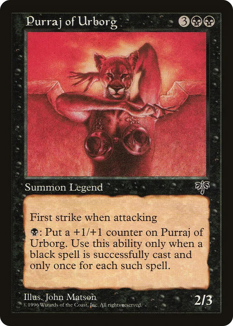 Purraj of Urborg — Mirage — Magic: The Gathering