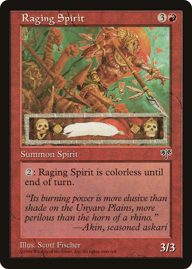 Raging Spirit — Mirage — Magic: The Gathering