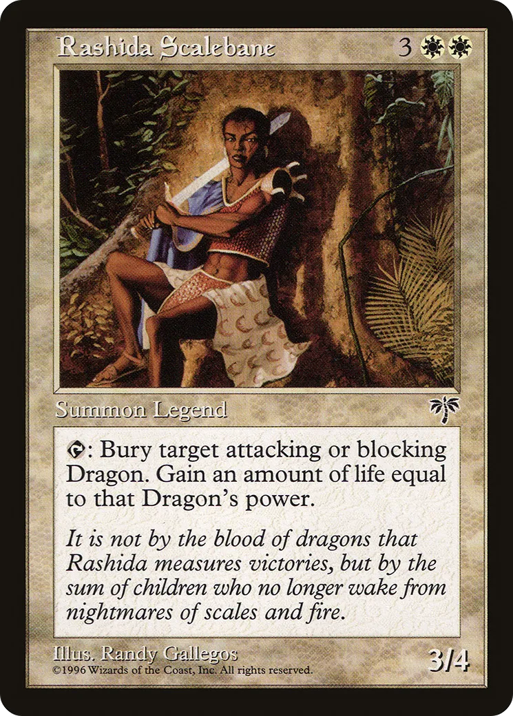 Rashida Scalebane — Mirage — Magic: The Gathering