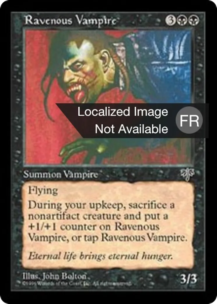 Vampire affamé — Mirage — Magic: The Gathering