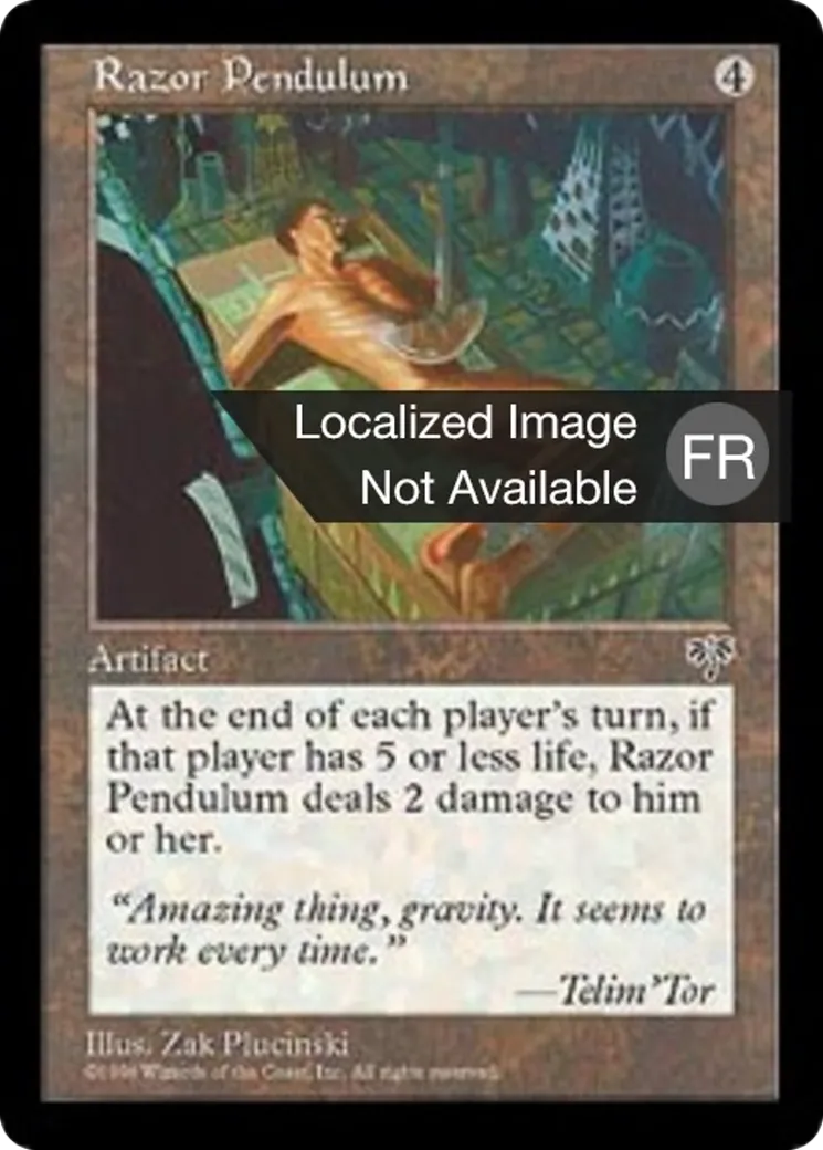 Pendule-rasoir — Mirage — Magic: The Gathering
