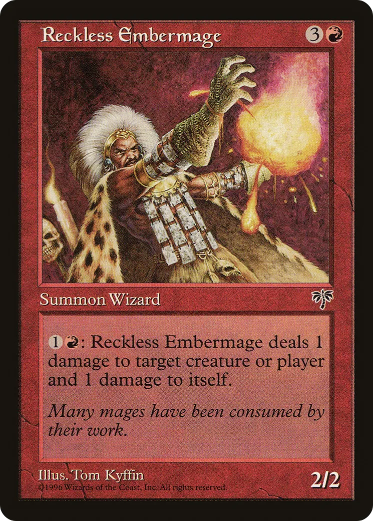 Reckless Embermage — Mirage — Magic: The Gathering